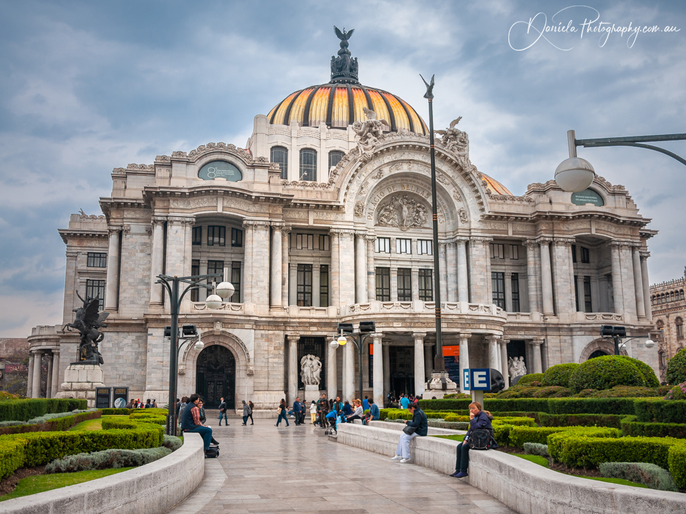 Mexico City Palace de Bellas Artes by Day